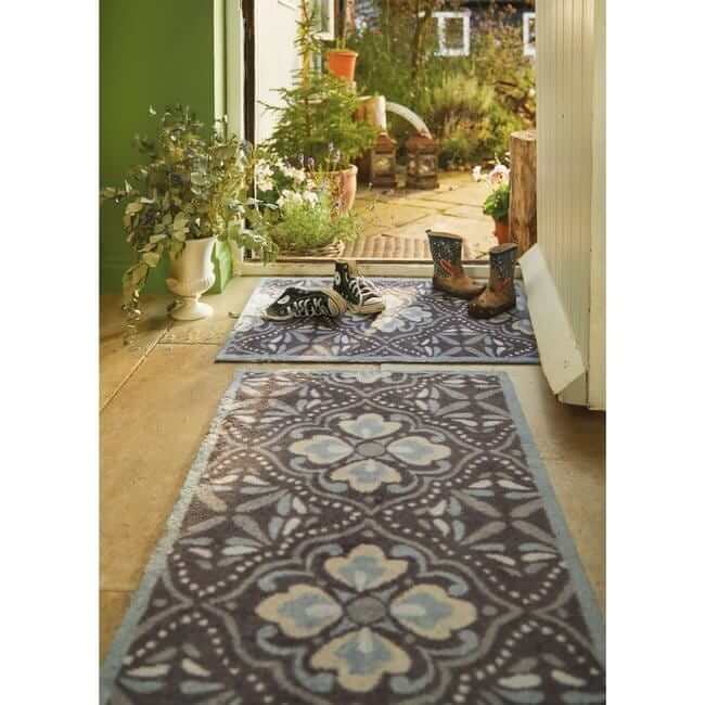 Eco Washable Floral Mats – Geometric The Rugs