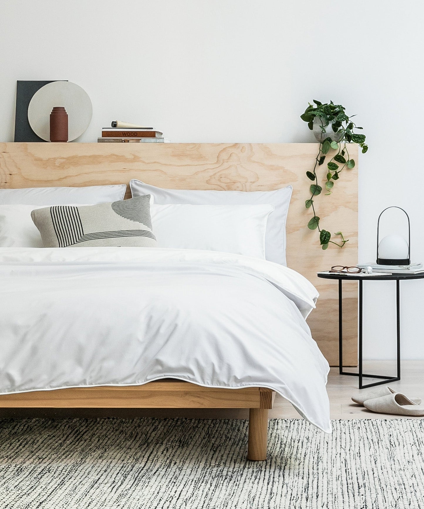 Grey and White Tencel Cotton Duvet Cover Undercover