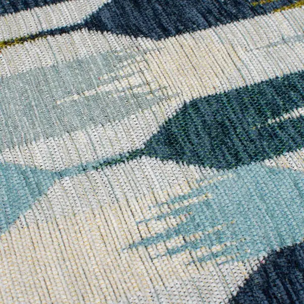 Kelso Geometric Chenille Rug Dunelm