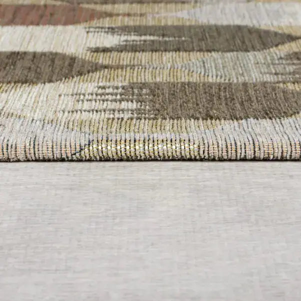 Kelso Geometric Chenille Rug Dunelm