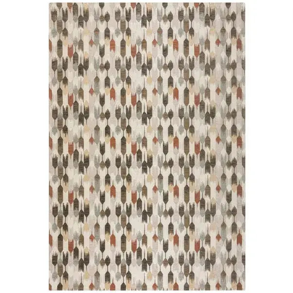 Kelso Geometric Chenille Rug Dunelm