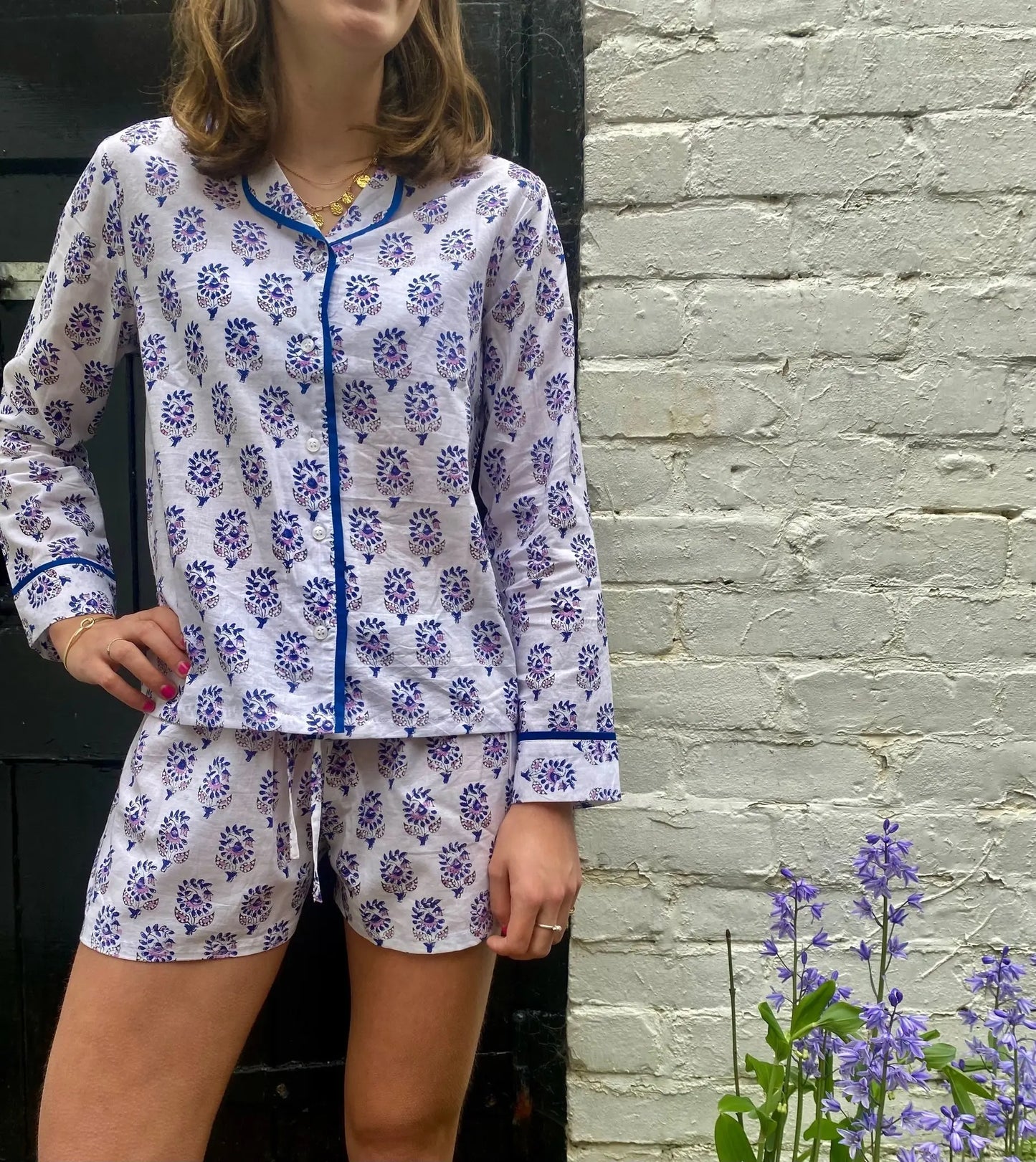Lilac Bloom Women's Pyjama Short Set Madder & More
