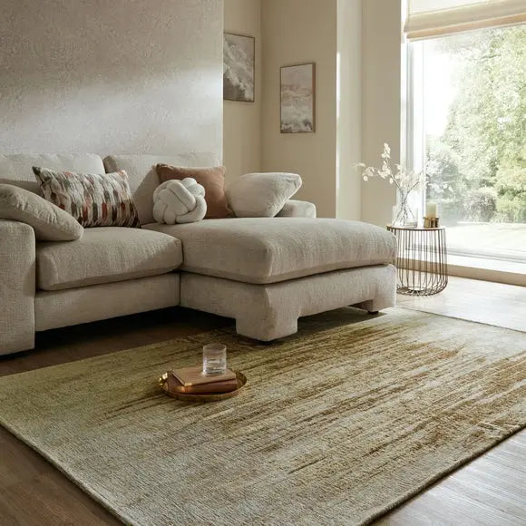 Linear Abstract Chenille Rug Dunelm