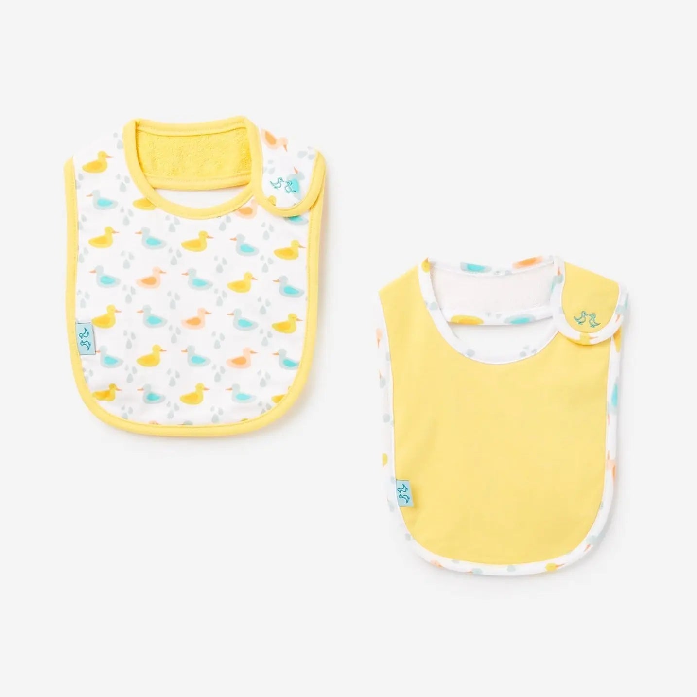 Little Ducks Pack of 2 Baby Bibs Luca and Rosa