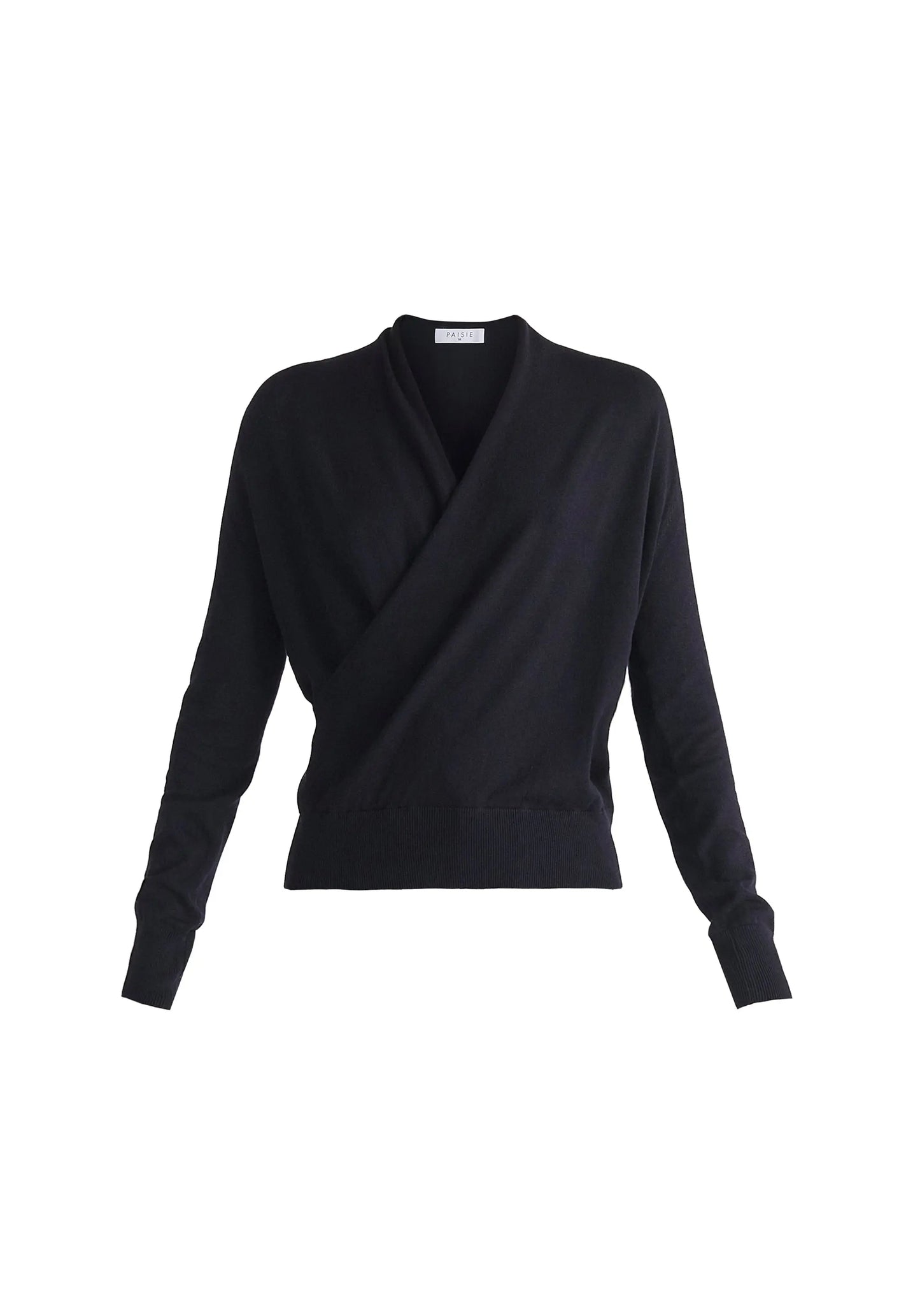 Long Sleeve Knitted Wrap Top Paisie