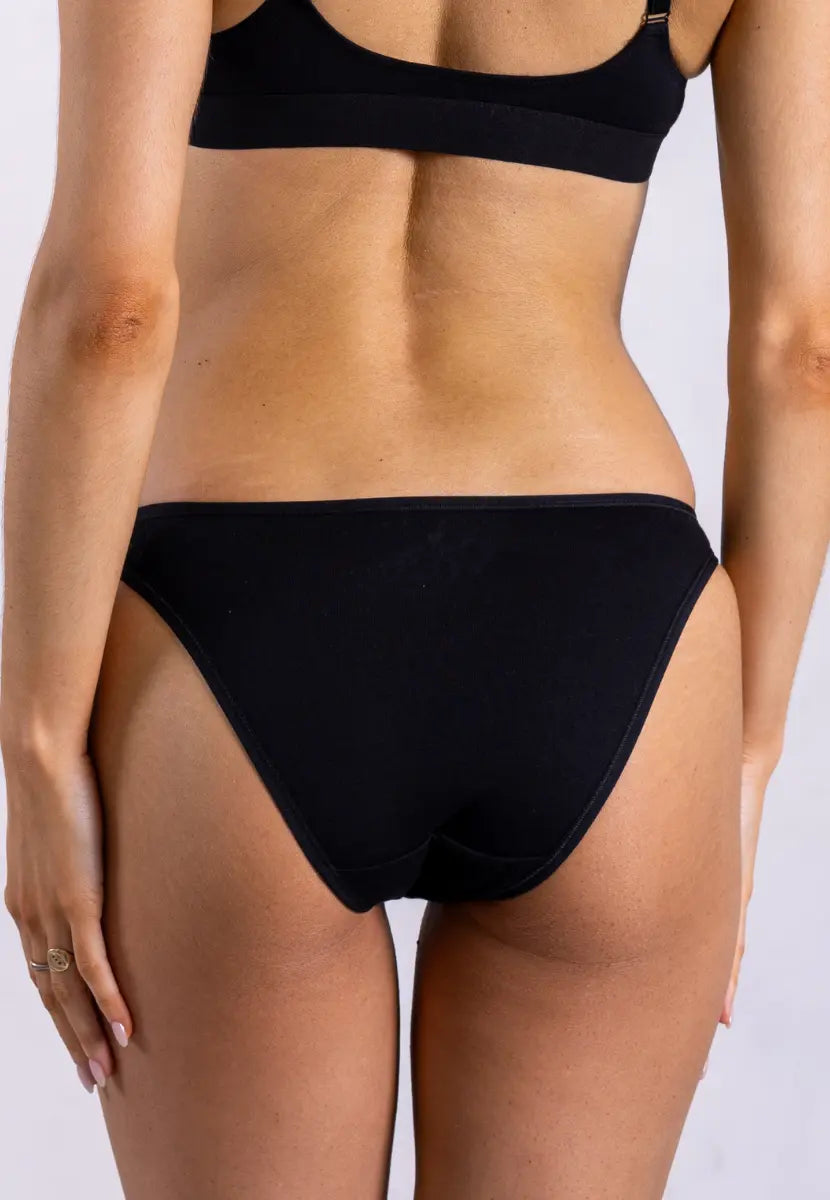 Low-Rise Bikini, Black Pantee