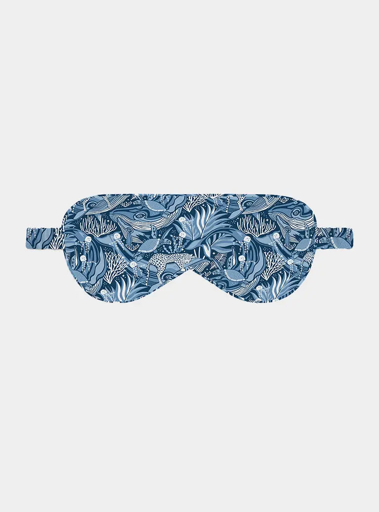 Lullaby of the Whales Organic Cotton Sleep Mask Myza