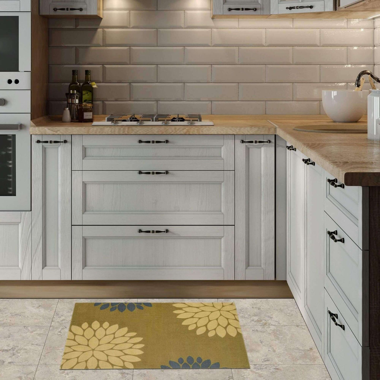 Recycled Washable Small Medium Mats | 130-2 The Rugs