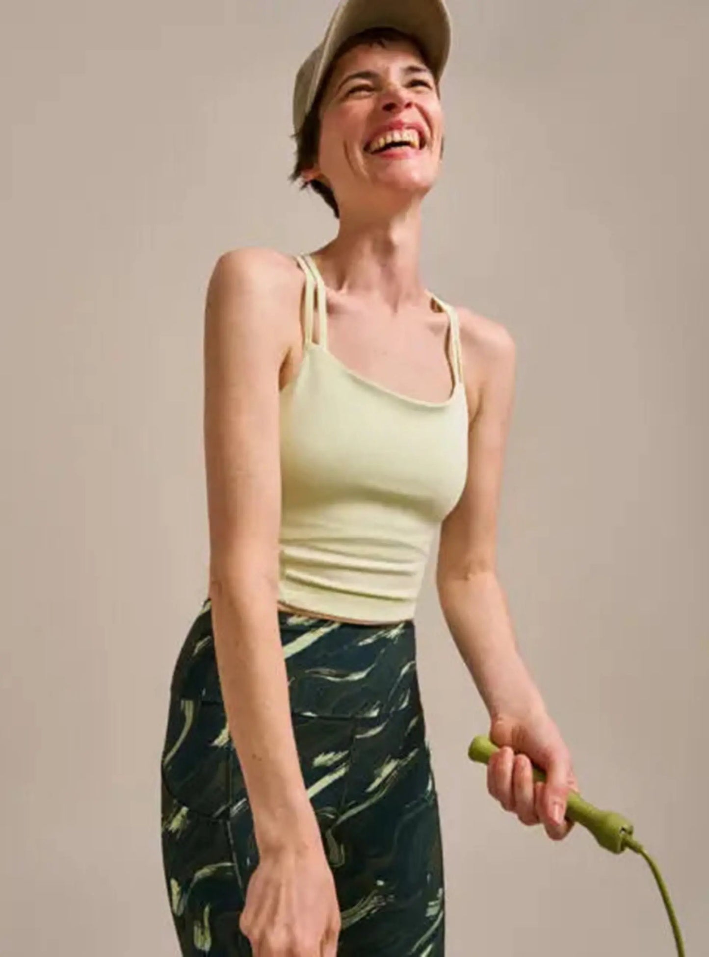 Matcha Mallea Cross Back Crop Top BAM Clothing