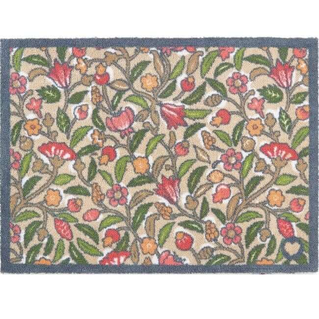 Eco-Friendly Washable Floral Mat The Rugs