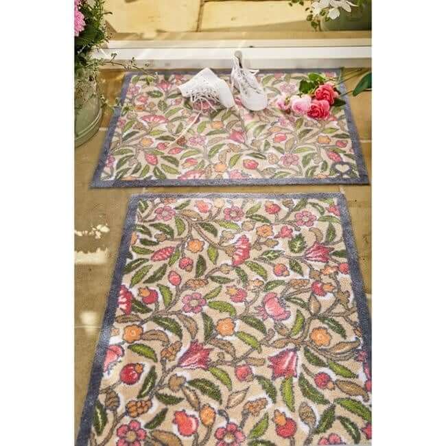 Eco-Friendly Washable Floral Mat The Rugs