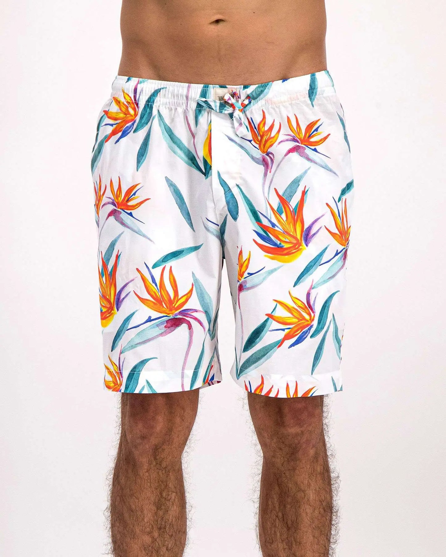 Men's Lounge Shorts - Strelitzia Woodstock Laundry