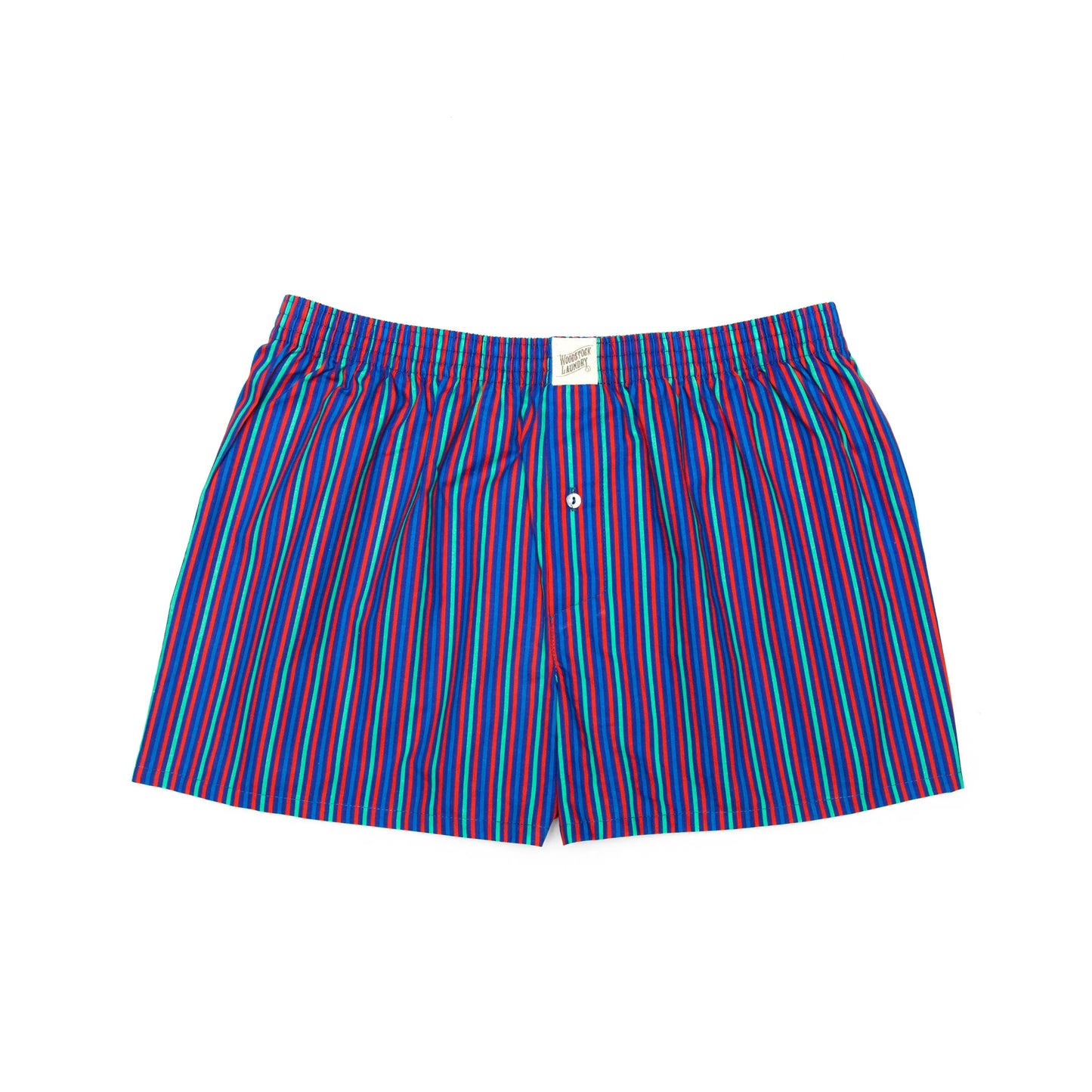 Mens Boxer Shorts - Candy Stripe Woodstock Laundry