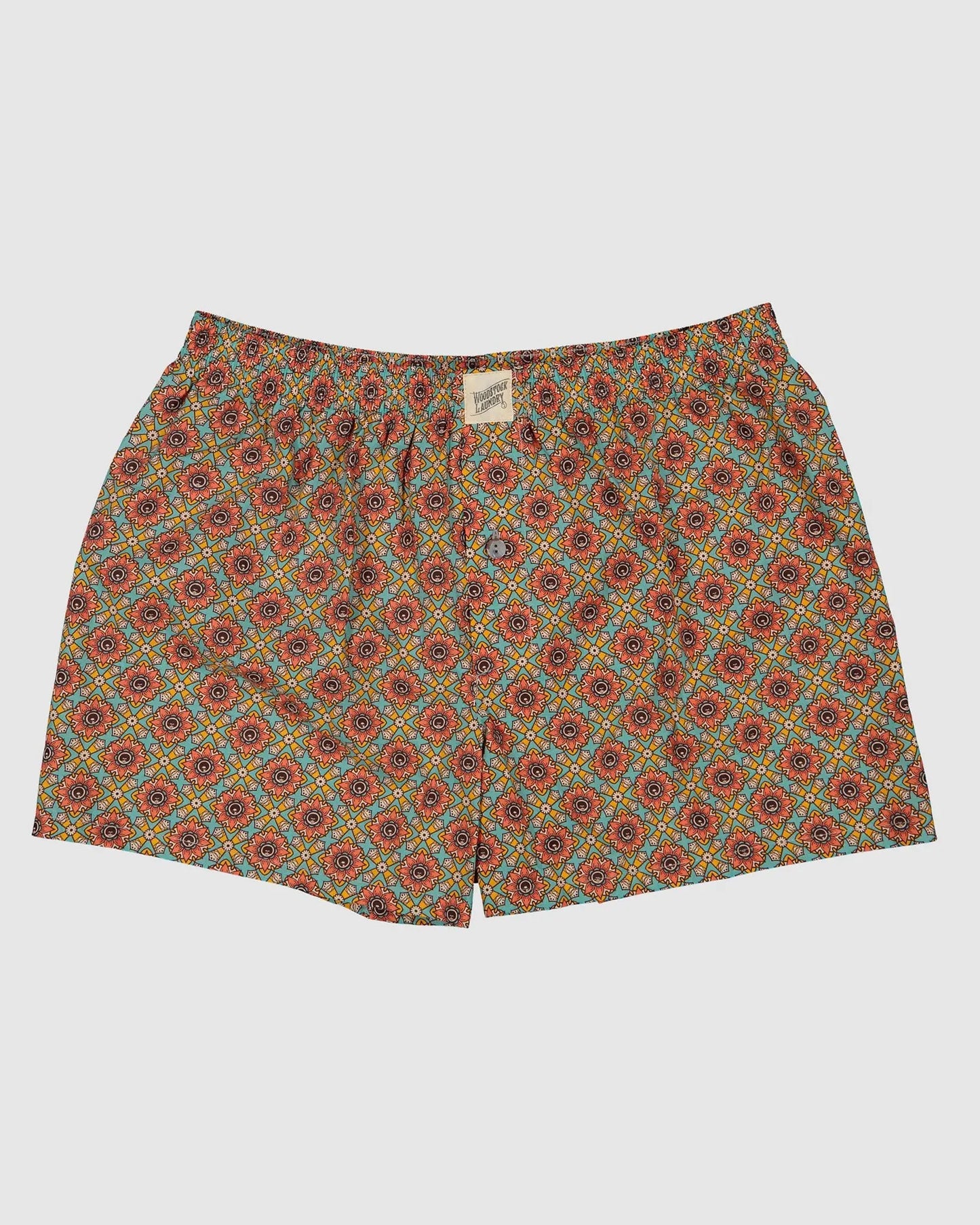 Mens Boxer Shorts - Funky Disco Woodstock Laundry