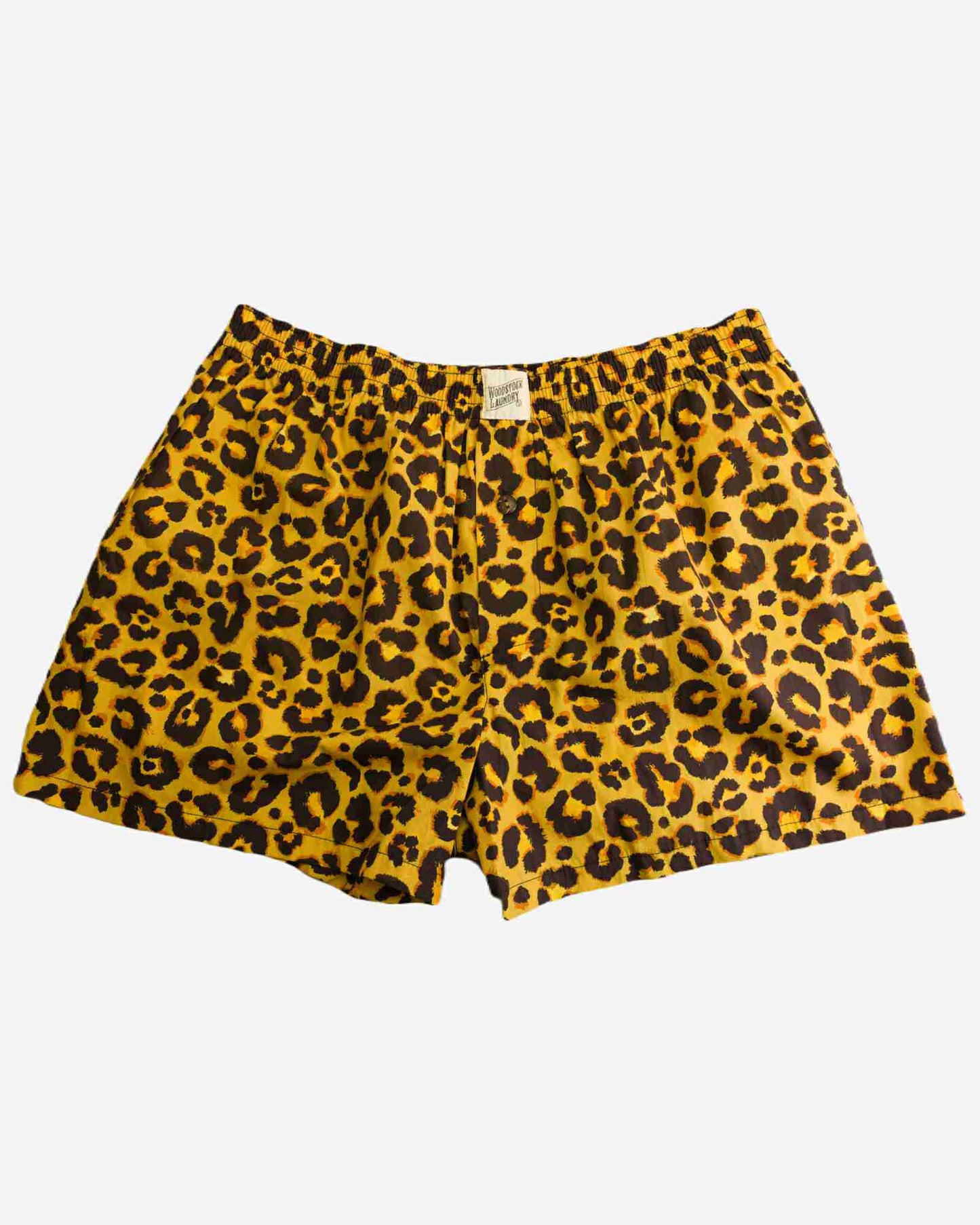 Mens Boxer Shorts - Leopard Woodstock Laundry