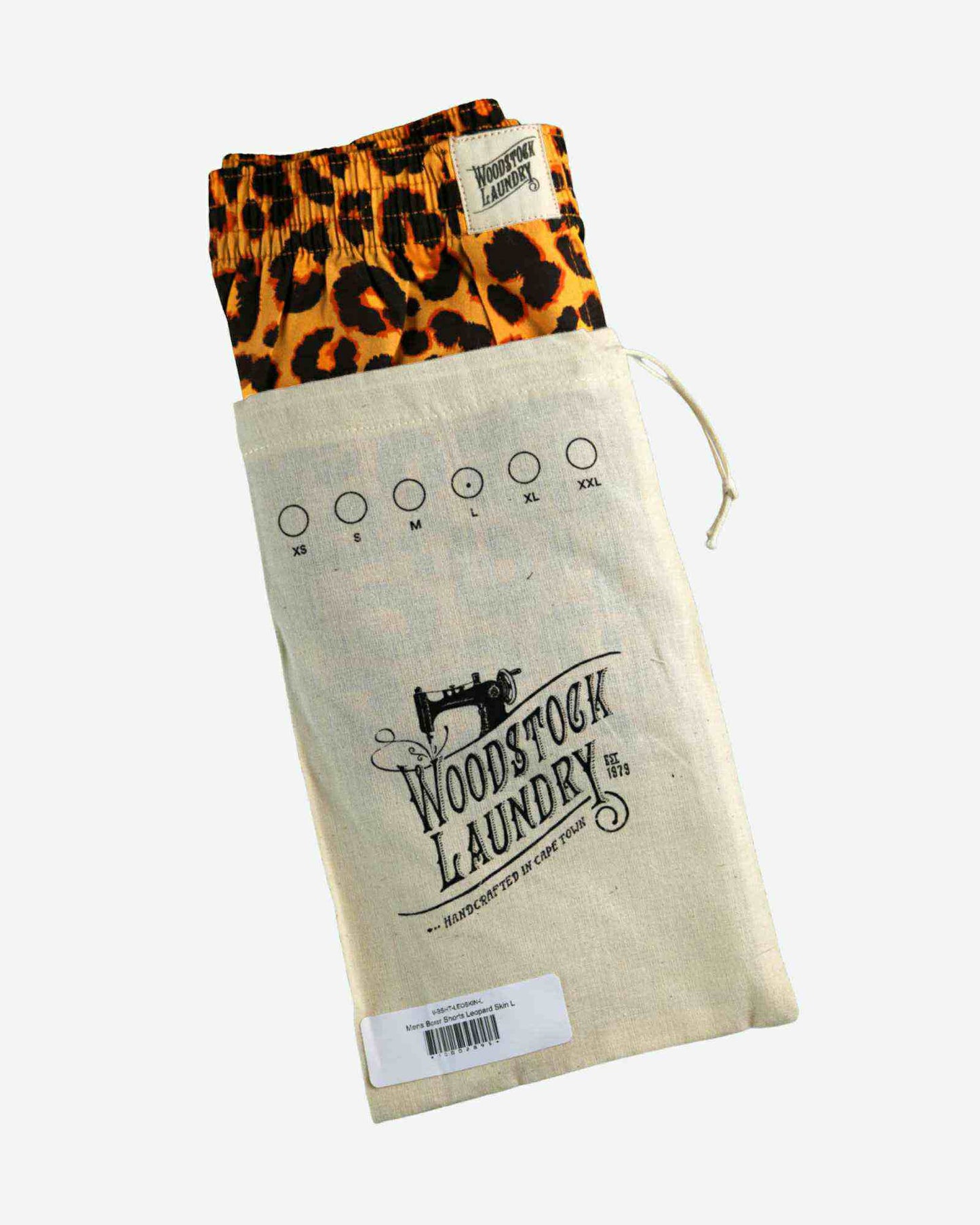 Mens Boxer Shorts - Leopard Woodstock Laundry
