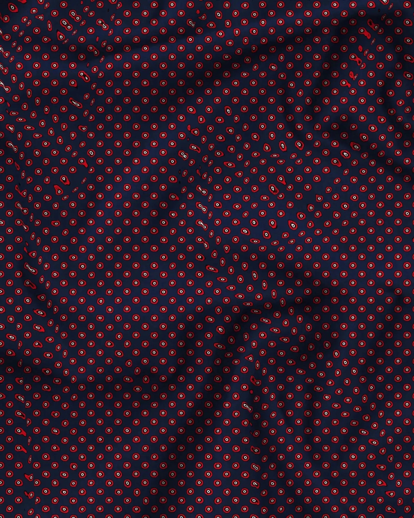 Mens Boxer Shorts - Poppy Circles Navy Woodstock Laundry