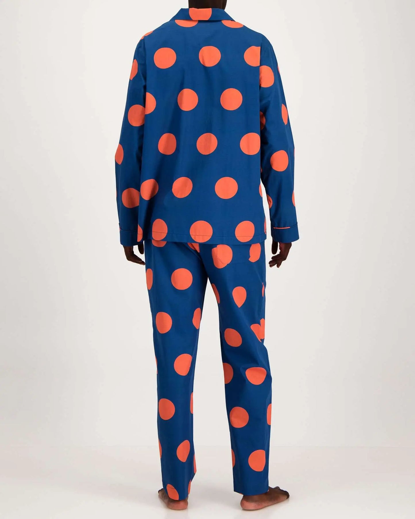 Mens Long Pyjamas - Big Polka Woodstock Laundry