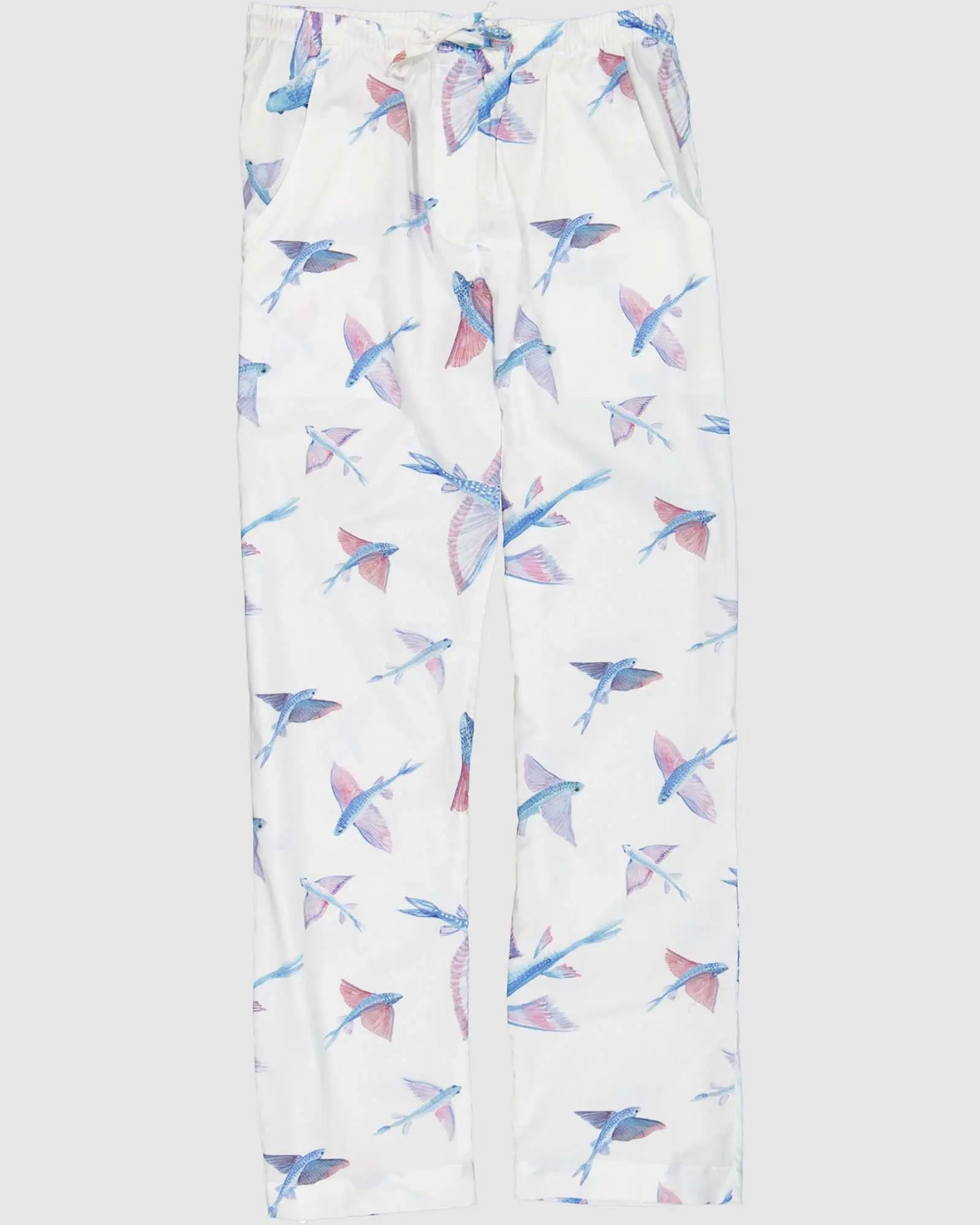 Mens Lounge Pants - Flying Fish White Woodstock Laundry