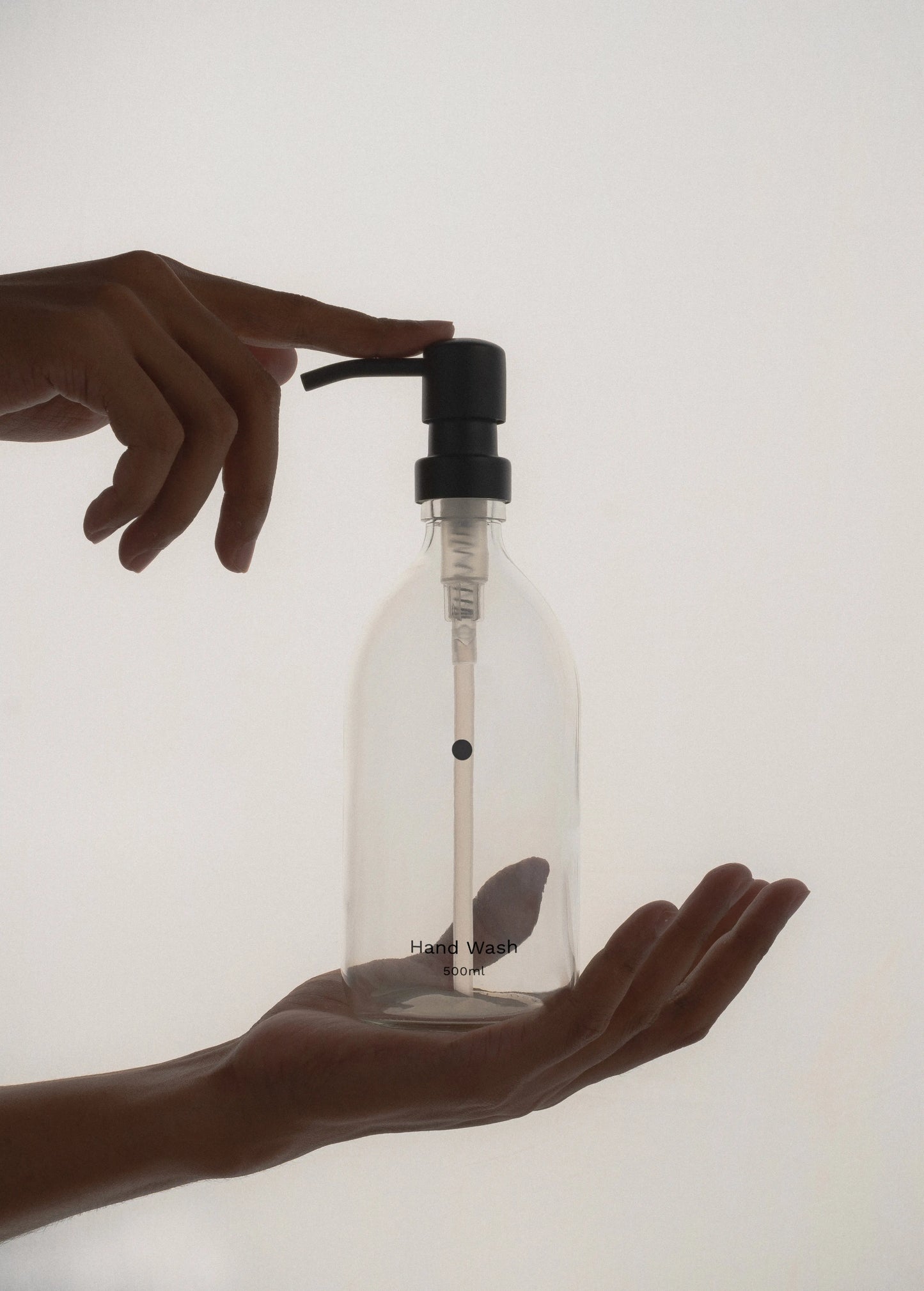 Minimal Clear Soap Dispenser Kuishi