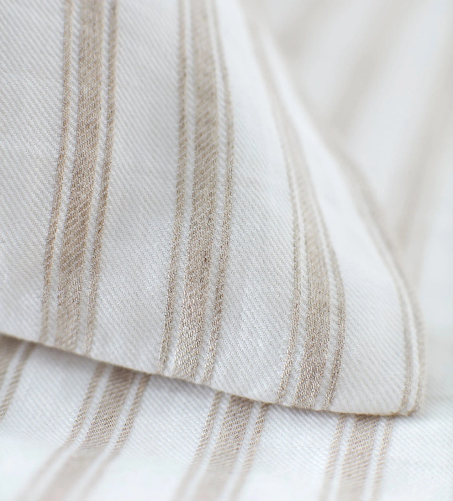 Natural French Ticking Stripe Cotton Linen Duvet Cover The Secret Linen Store