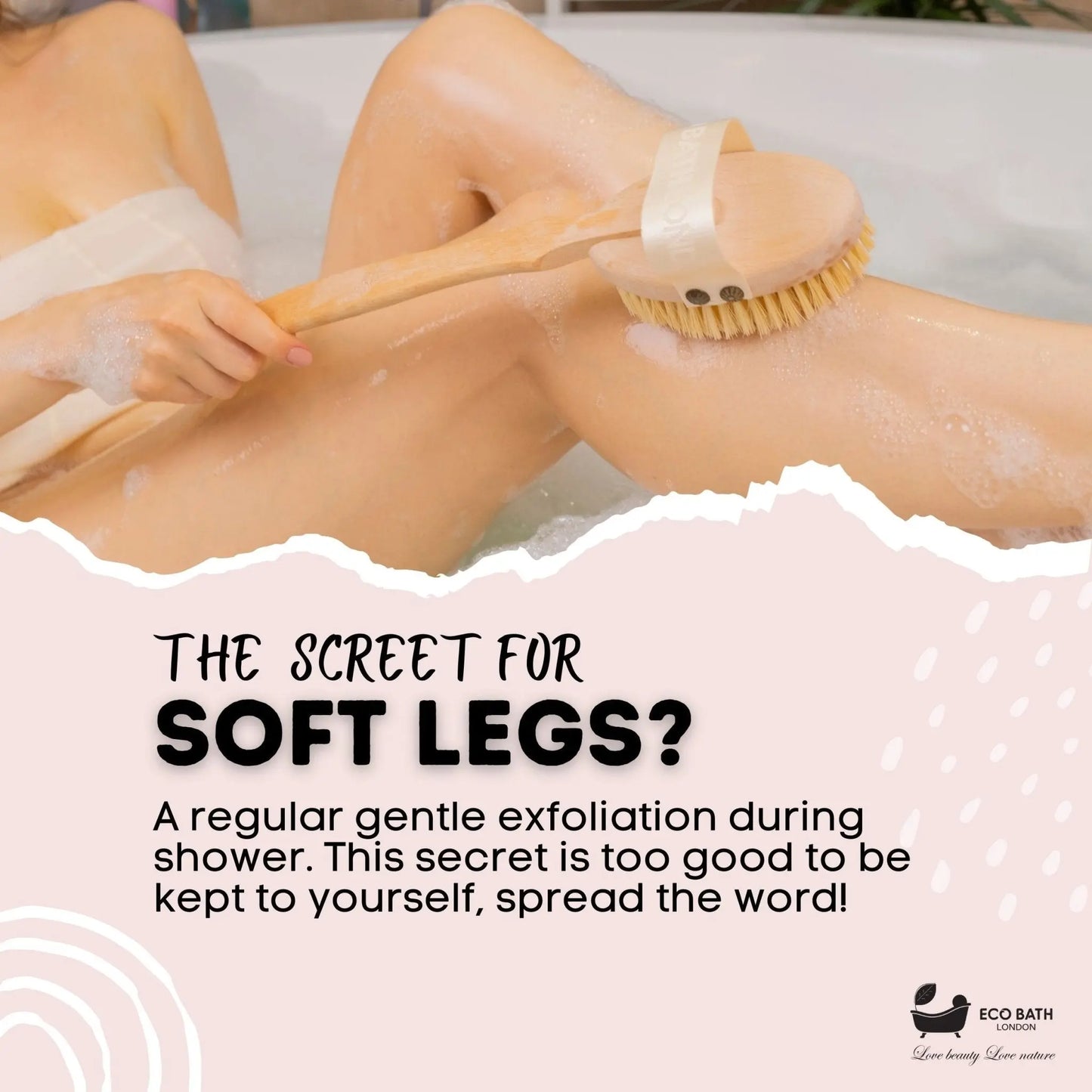 Natural Hard Sisal Body Brush with Detachable Handle Eco Bath London