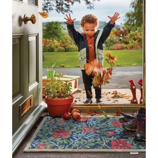 Eco-Friendly Washable Floral Mat The Rugs