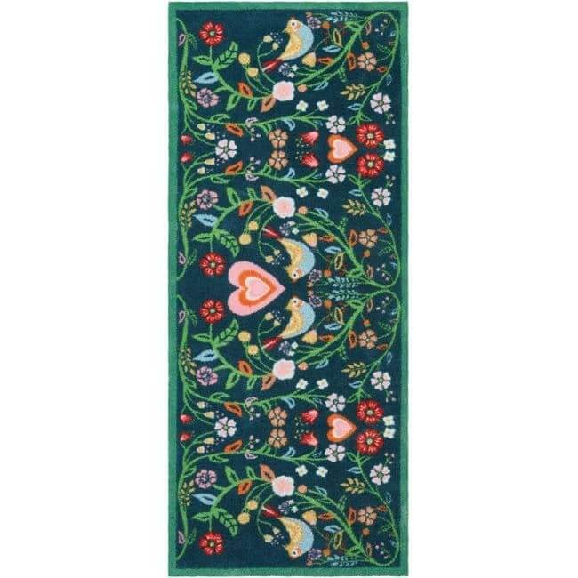 Eco-Friendly Washable Floral Mat The Rugs