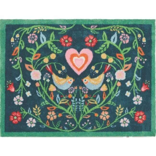 Eco-Friendly Washable Floral Mat The Rugs