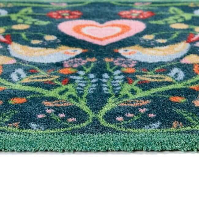 Eco-Friendly Washable Floral Mat The Rugs