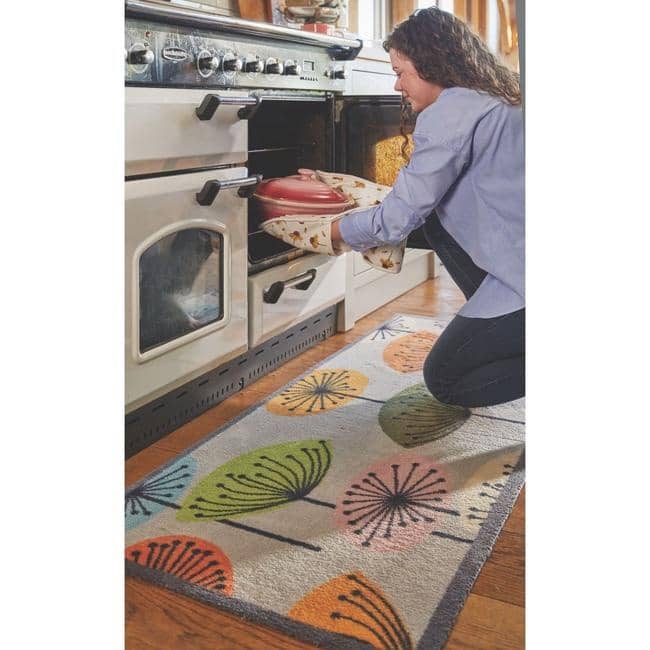Eco-Friendly Washable Floral Mat The Rugs