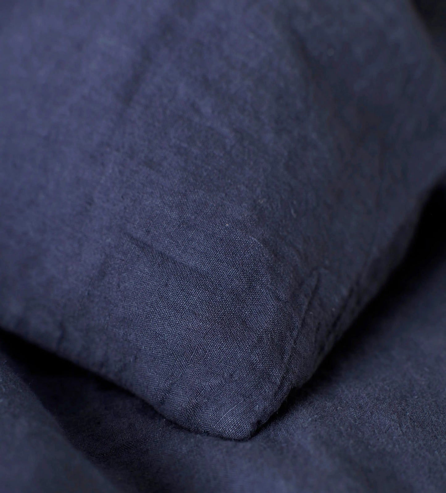Navy Blue 100% Linen Housewife Pillowcase The Secret Linen Store
