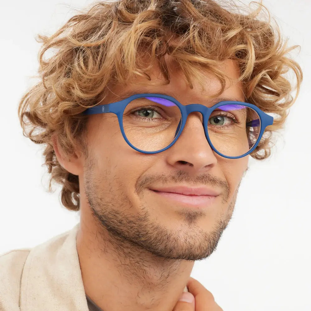 Navy Blue Chamberí Glasses Barner