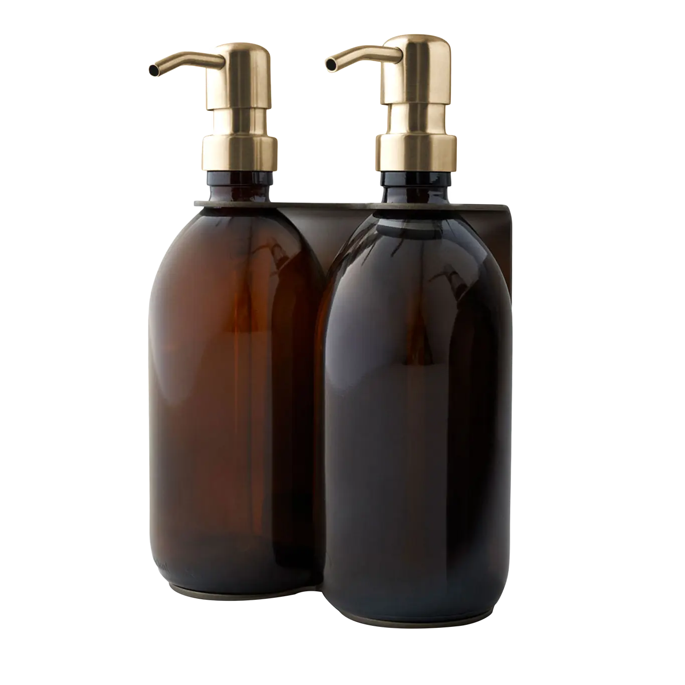 Nickel Double Wall Mounted Soap Dispenser Kuishi