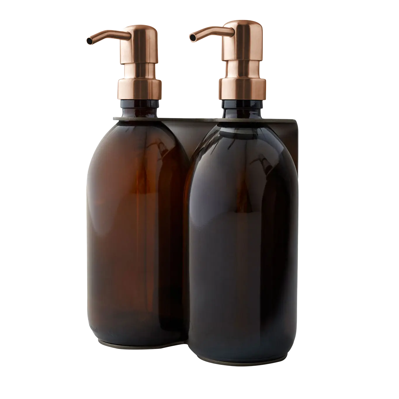 Nickel Double Wall Mounted Soap Dispenser Kuishi