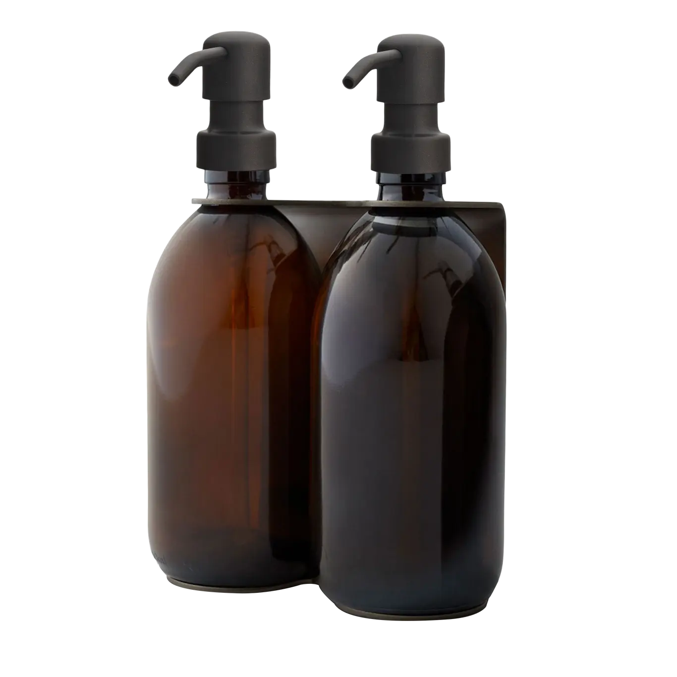 Nickel Double Wall Mounted Soap Dispenser Kuishi