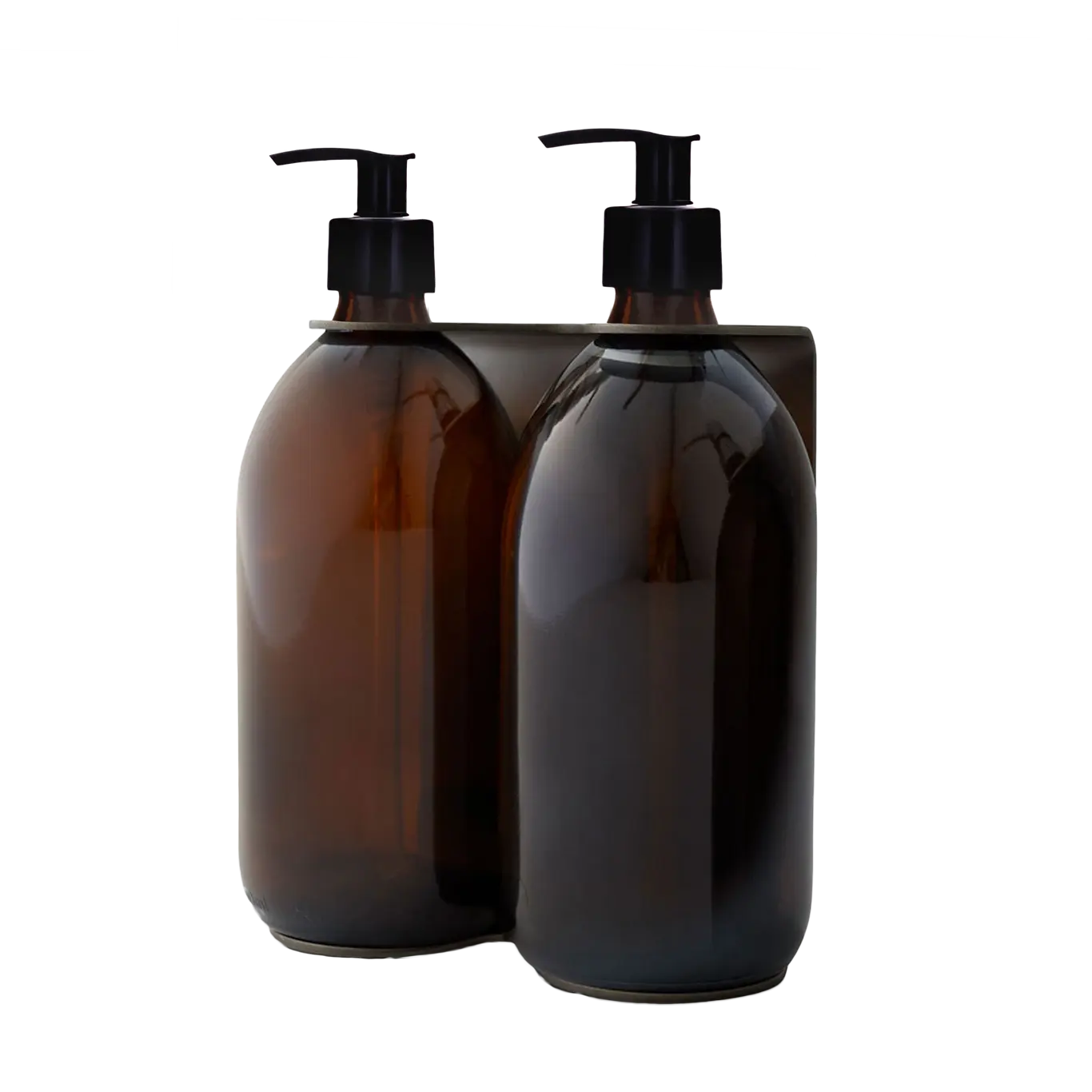 Nickel Double Wall Mounted Soap Dispenser Kuishi