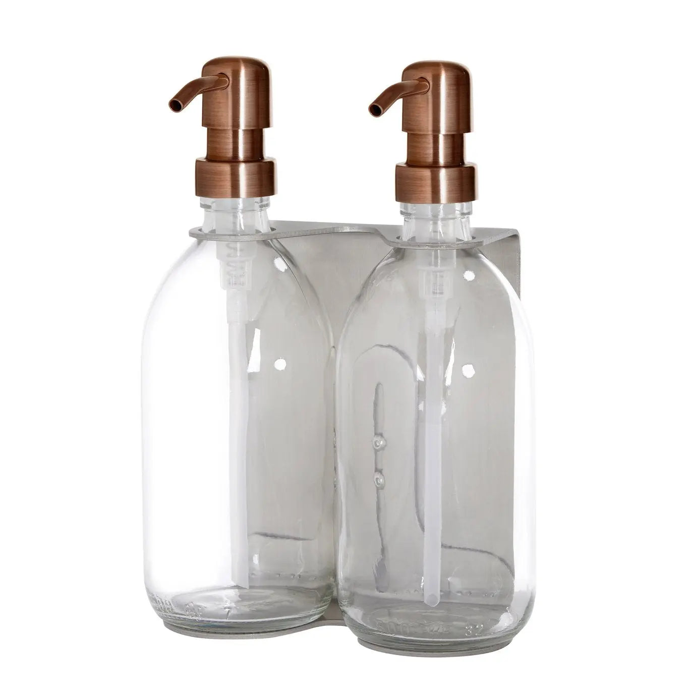 Nickel Double Wall Mounted Soap Dispenser Kuishi