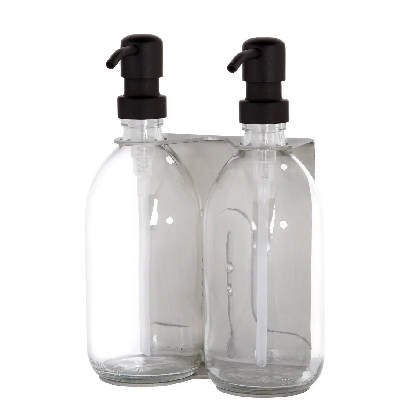Nickel Double Wall Mounted Soap Dispenser Kuishi