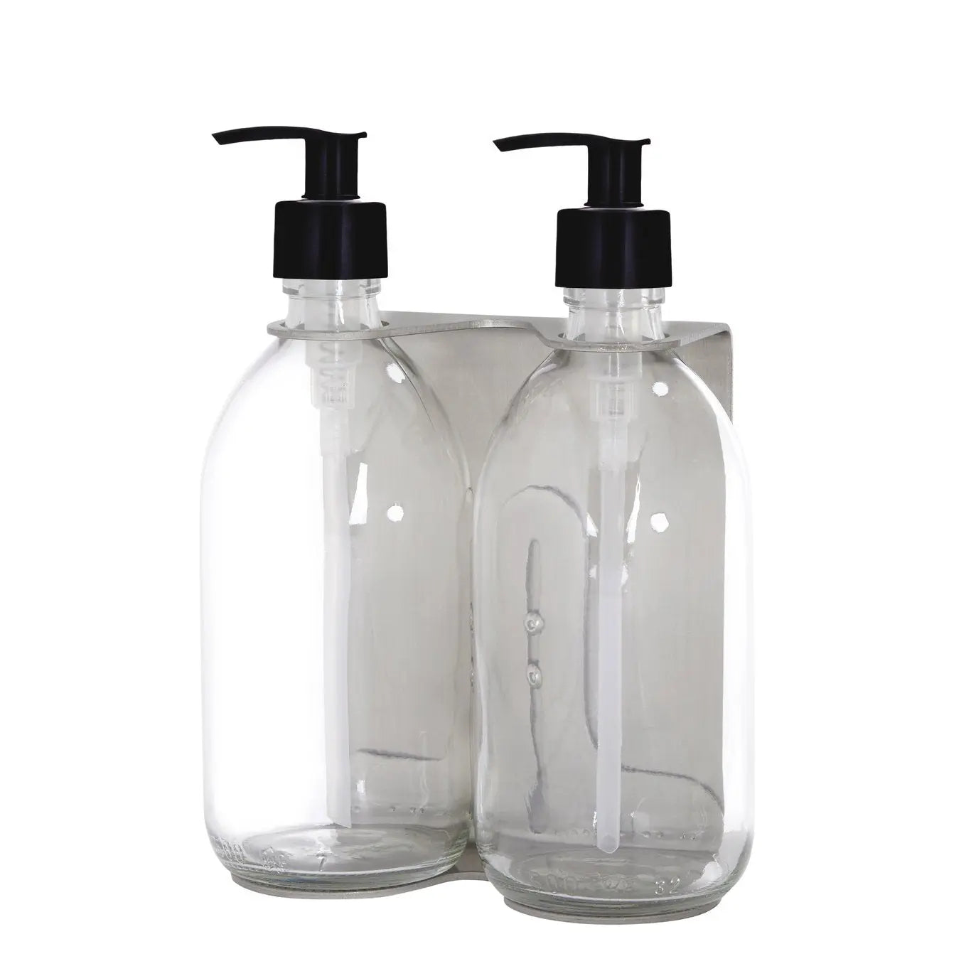 Nickel Double Wall Mounted Soap Dispenser Kuishi