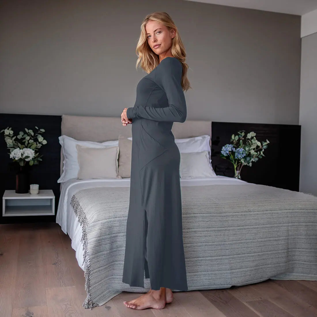 Night Dress Long Sleeve — NATTWELL™ Dagsmejan