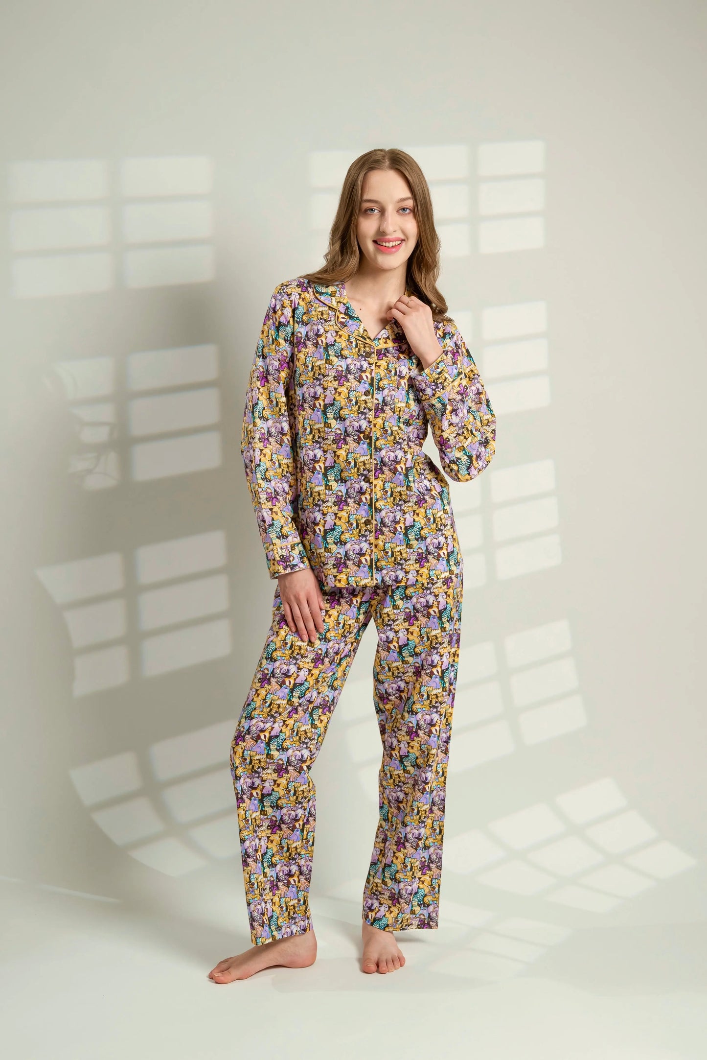 Nine Lives Women's Pyjama Trouser Set Nidra