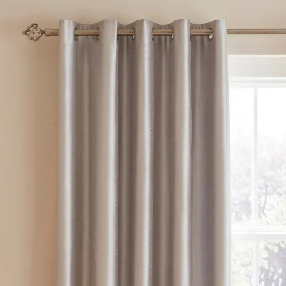 Novanna Faux Silk Blackout Eyelet Curtains Dunelm