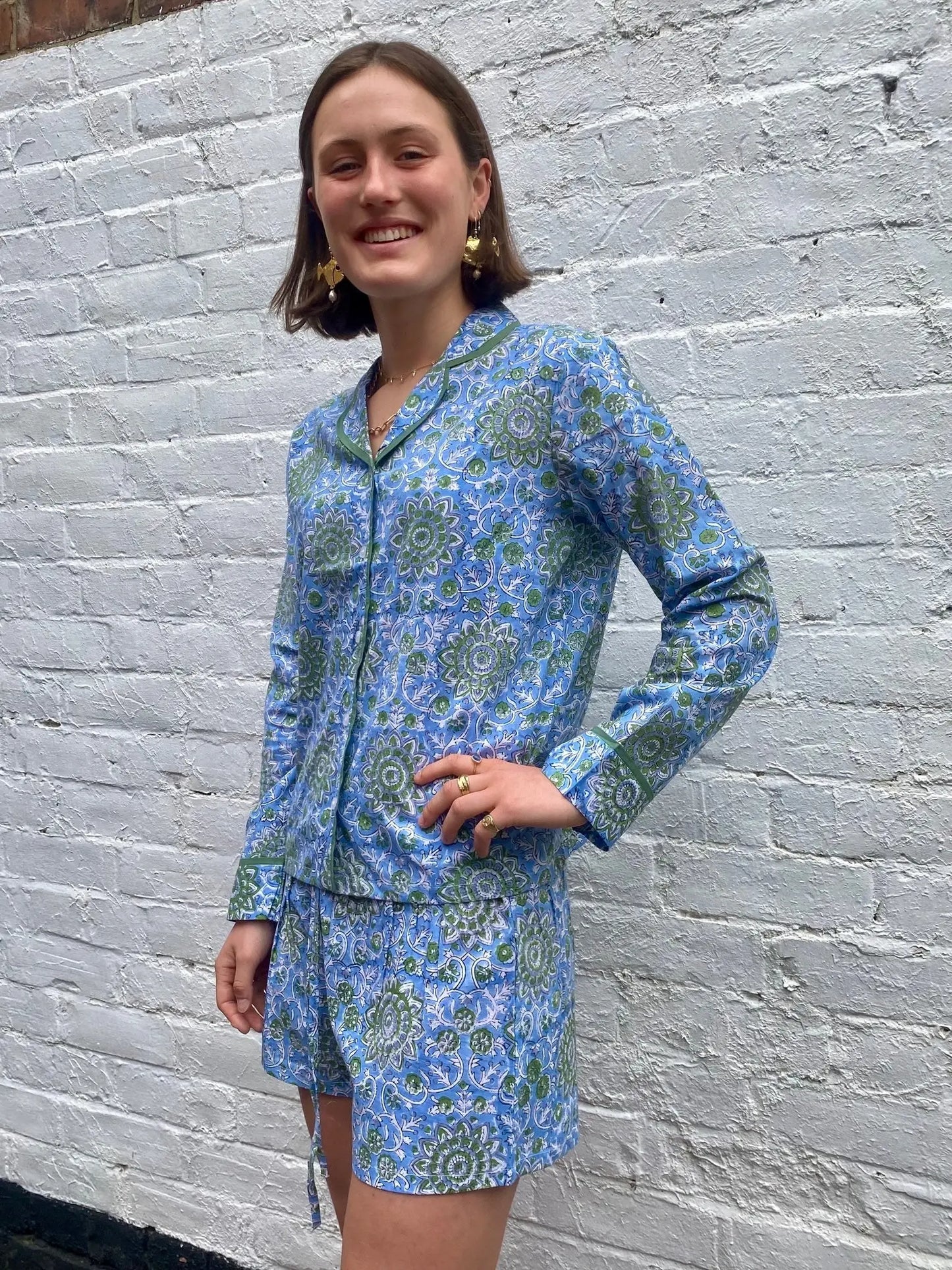 Olive Sky Women's Pyjama Short Set Madder & More
