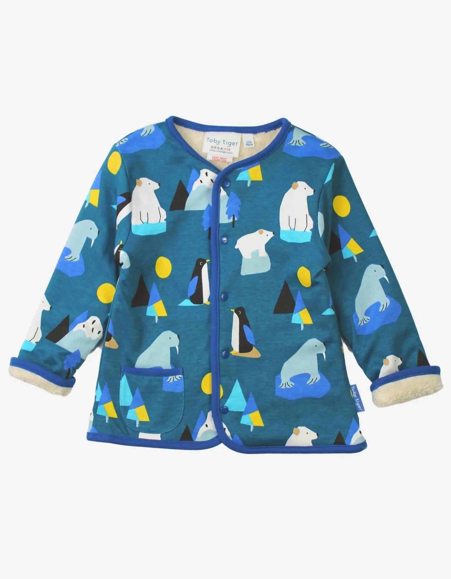 Organic Arctic Print Reversible Jacket Toby Tiger