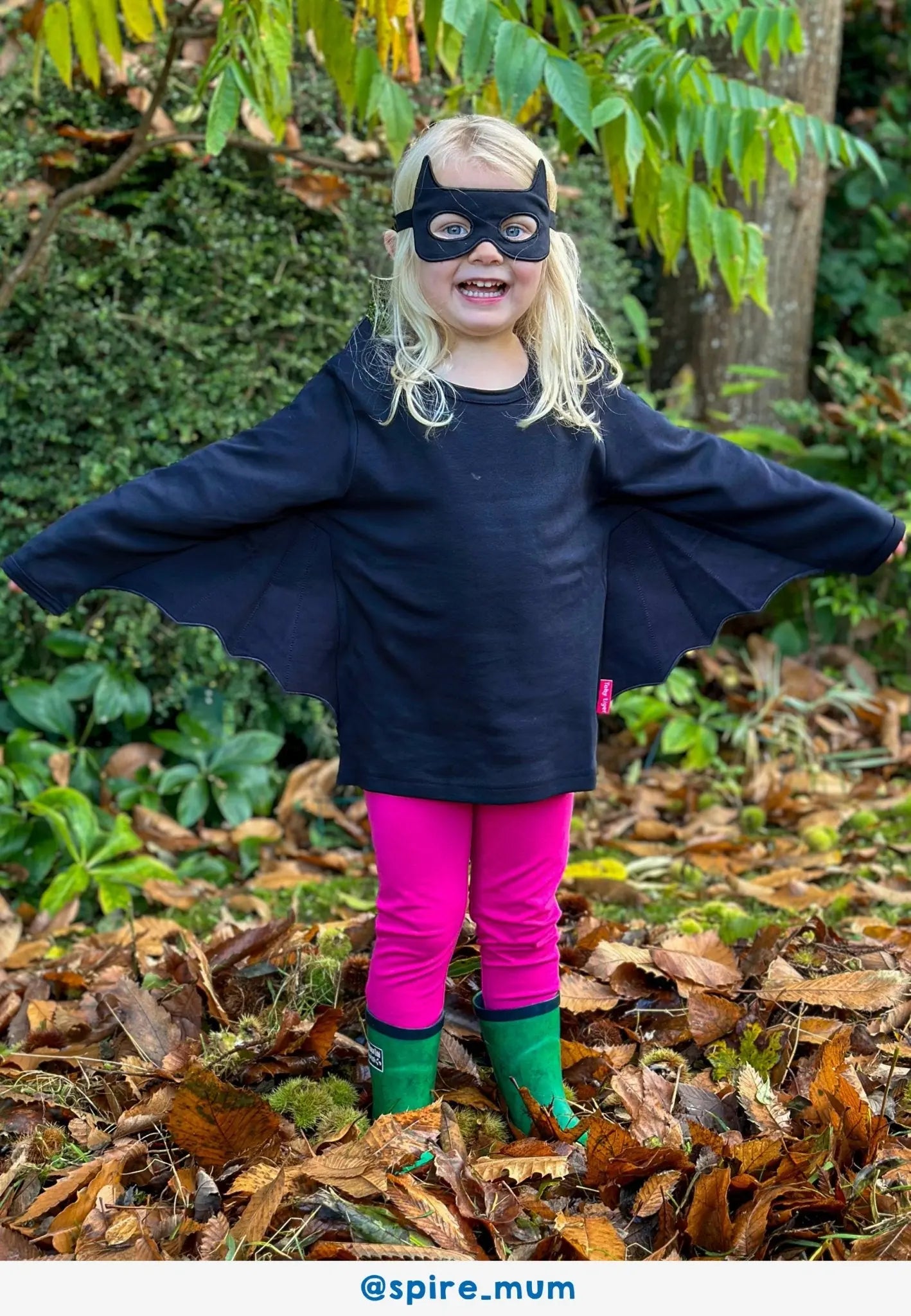 Organic Batwing T-Shirt & Mask Costume Set Toby Tiger