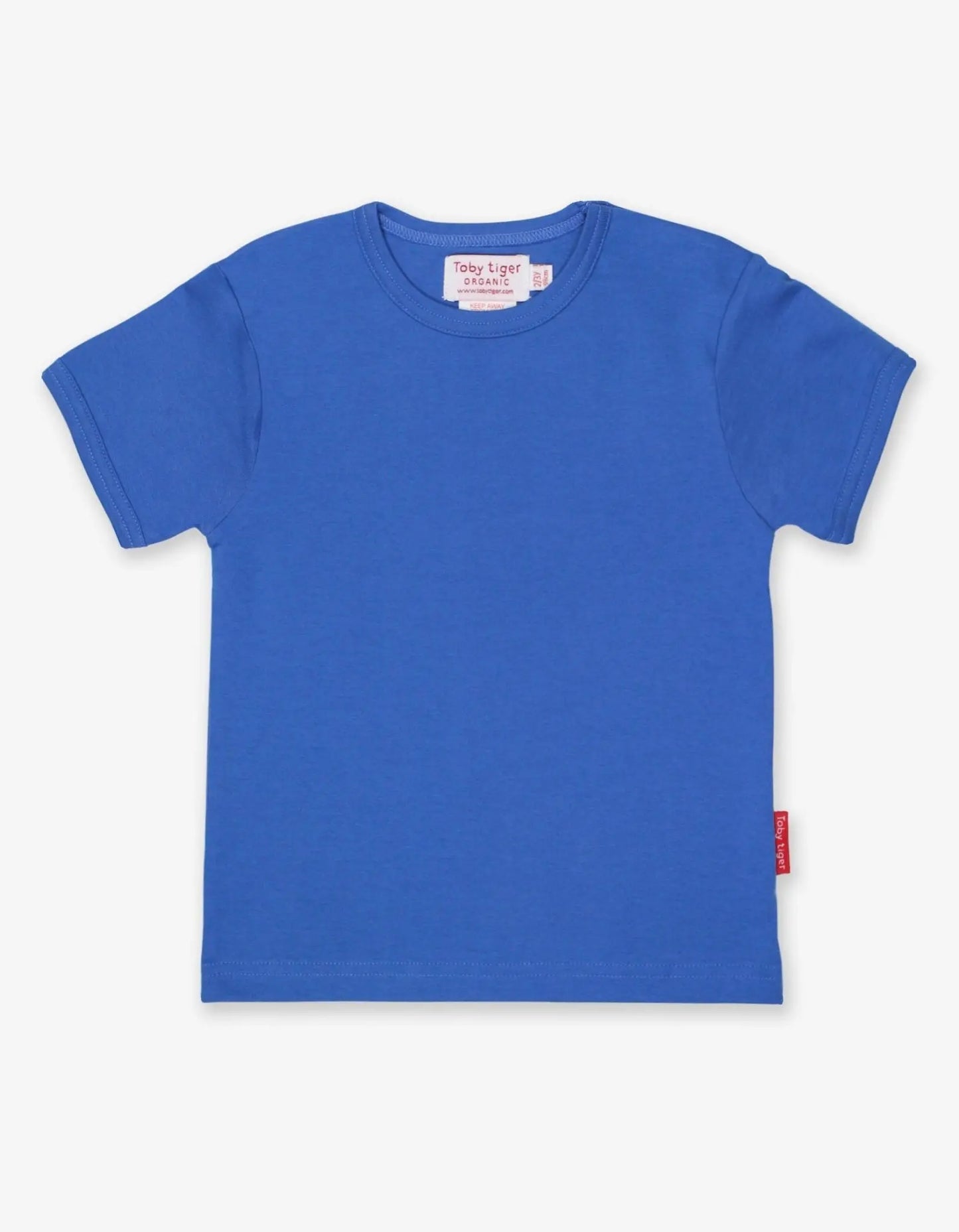 Organic Blue Basic Short-Sleeved T-Shirt Toby Tiger