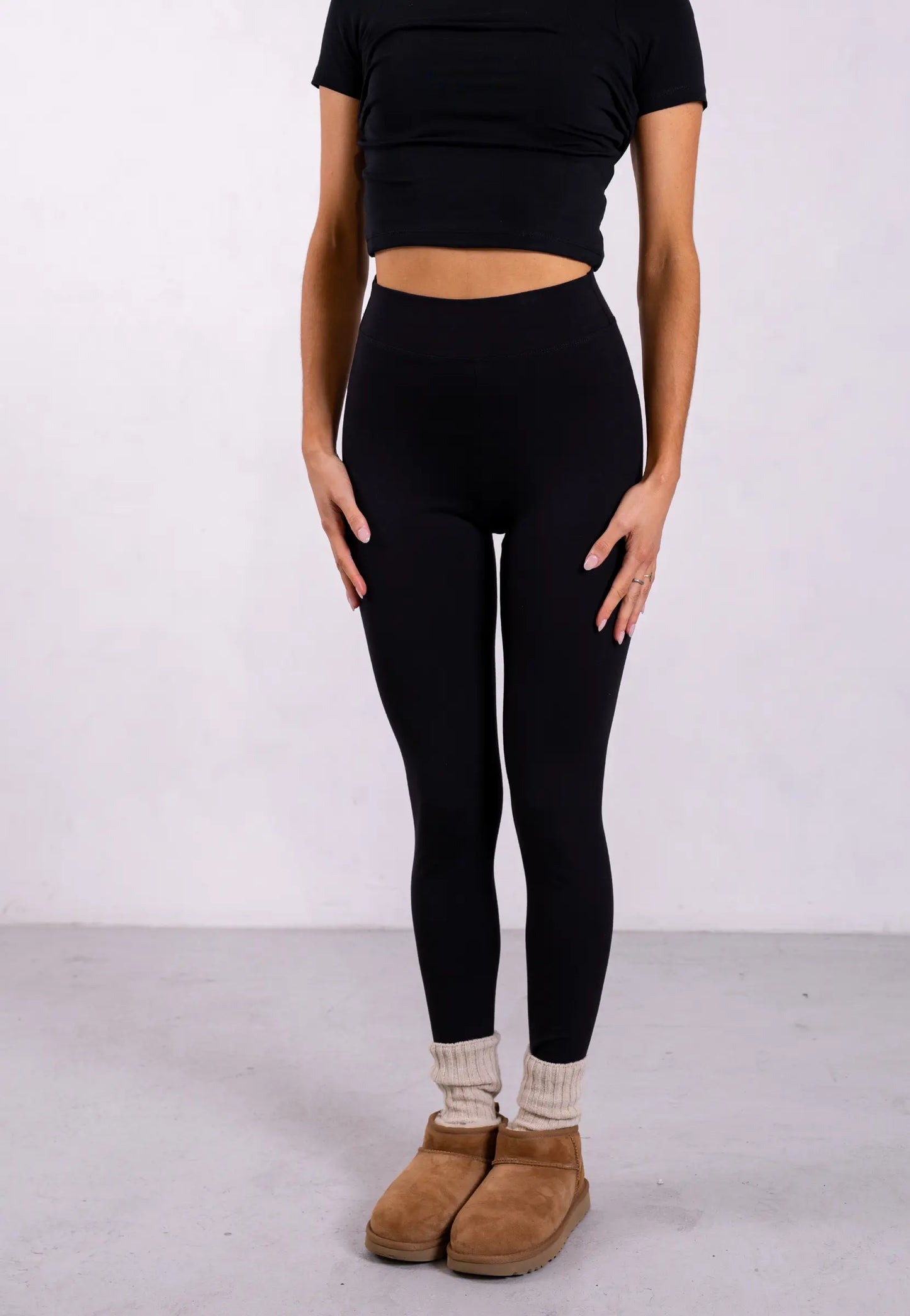 Organic Cotton Leggings, Black Pantee