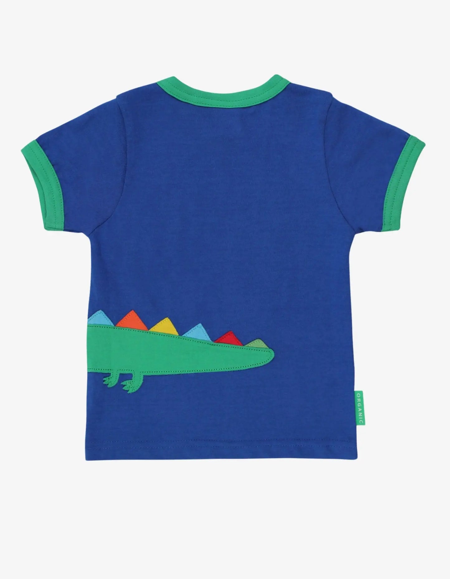 Organic Crocodile Applique Short-Sleeved T-Shirt Toby Tiger