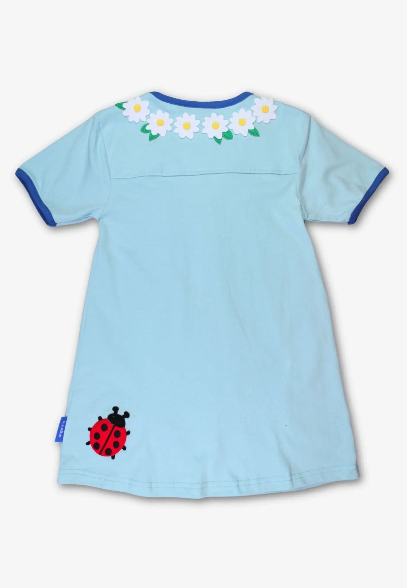 Organic English Garden Applique T-Shirt Dress Toby Tiger